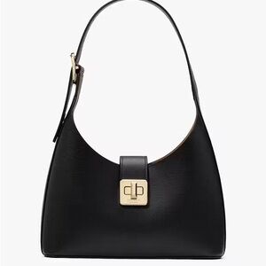 Kate Spade Phoebe Black Leather Shoulder Bag
